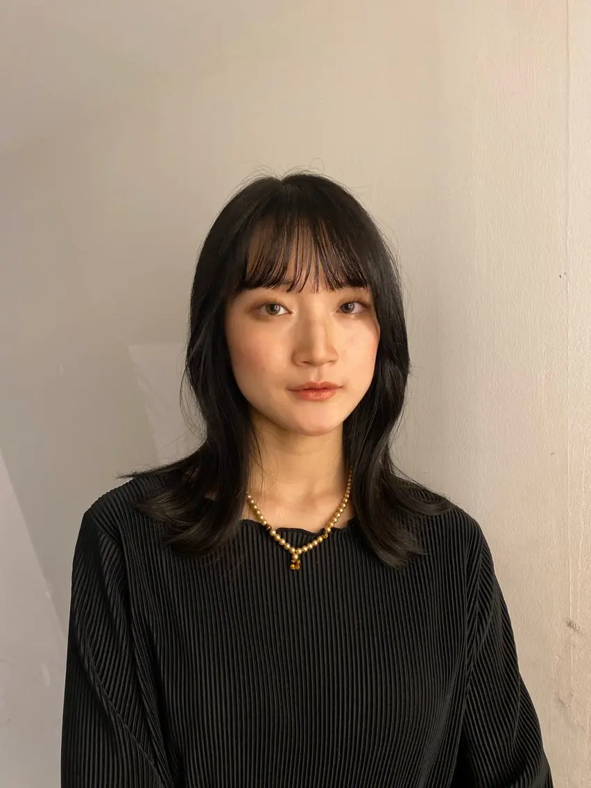 ミディアム カラー ヘアアレンジ 🌀パーマ レイヤー ボブ/marinoのヘアスタイル