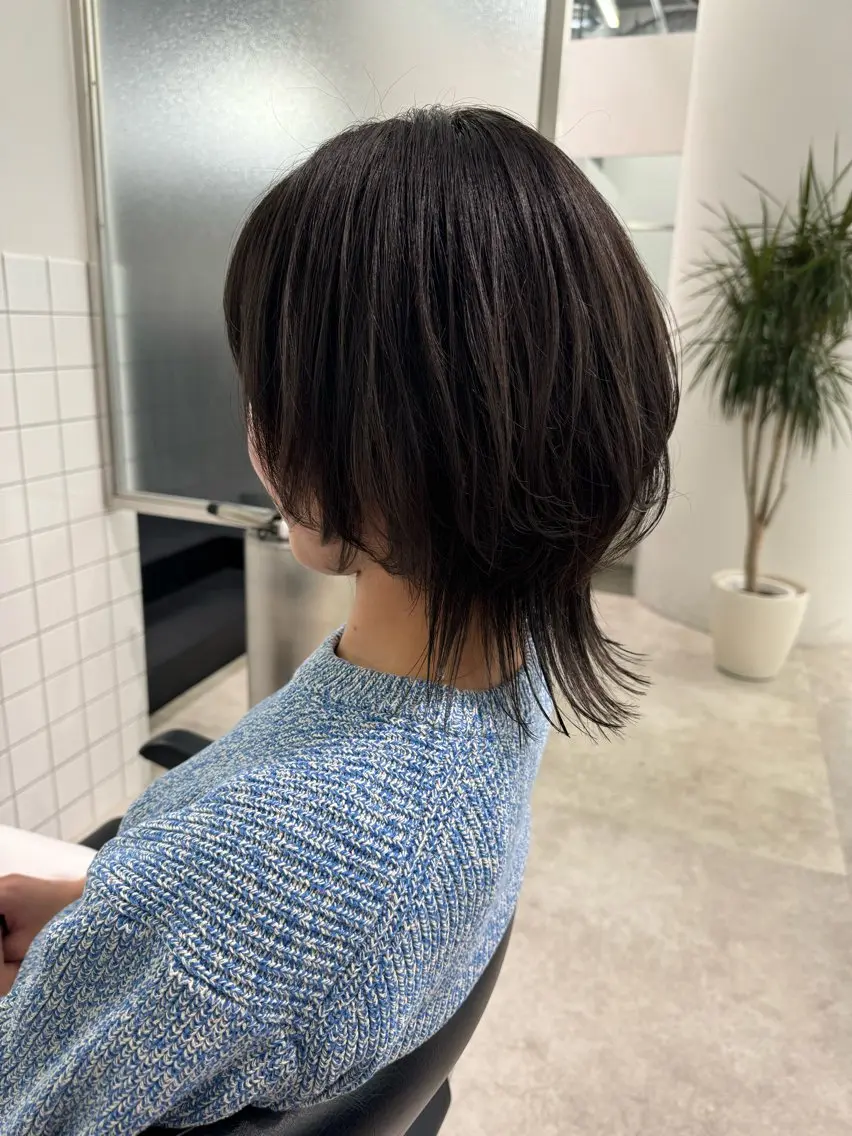 ミディアム カット トリートメント 梅田茶屋町ヘッドスパ ＆艶カラー　りほのヘアスタイル