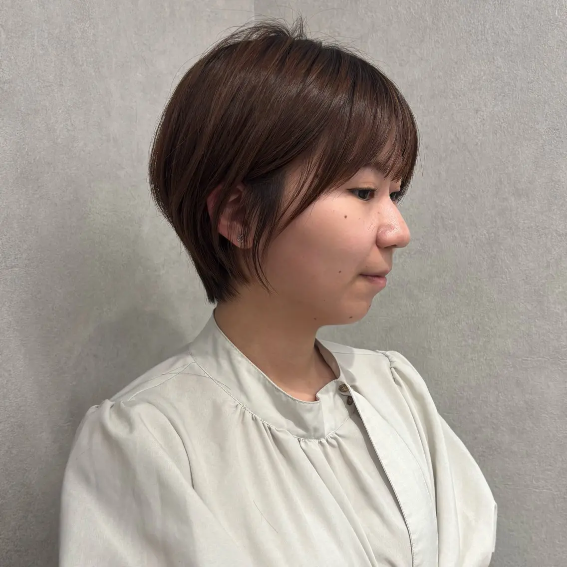 ショート 結べるレイヤーカット /カラー/あさかのヘアスタイル