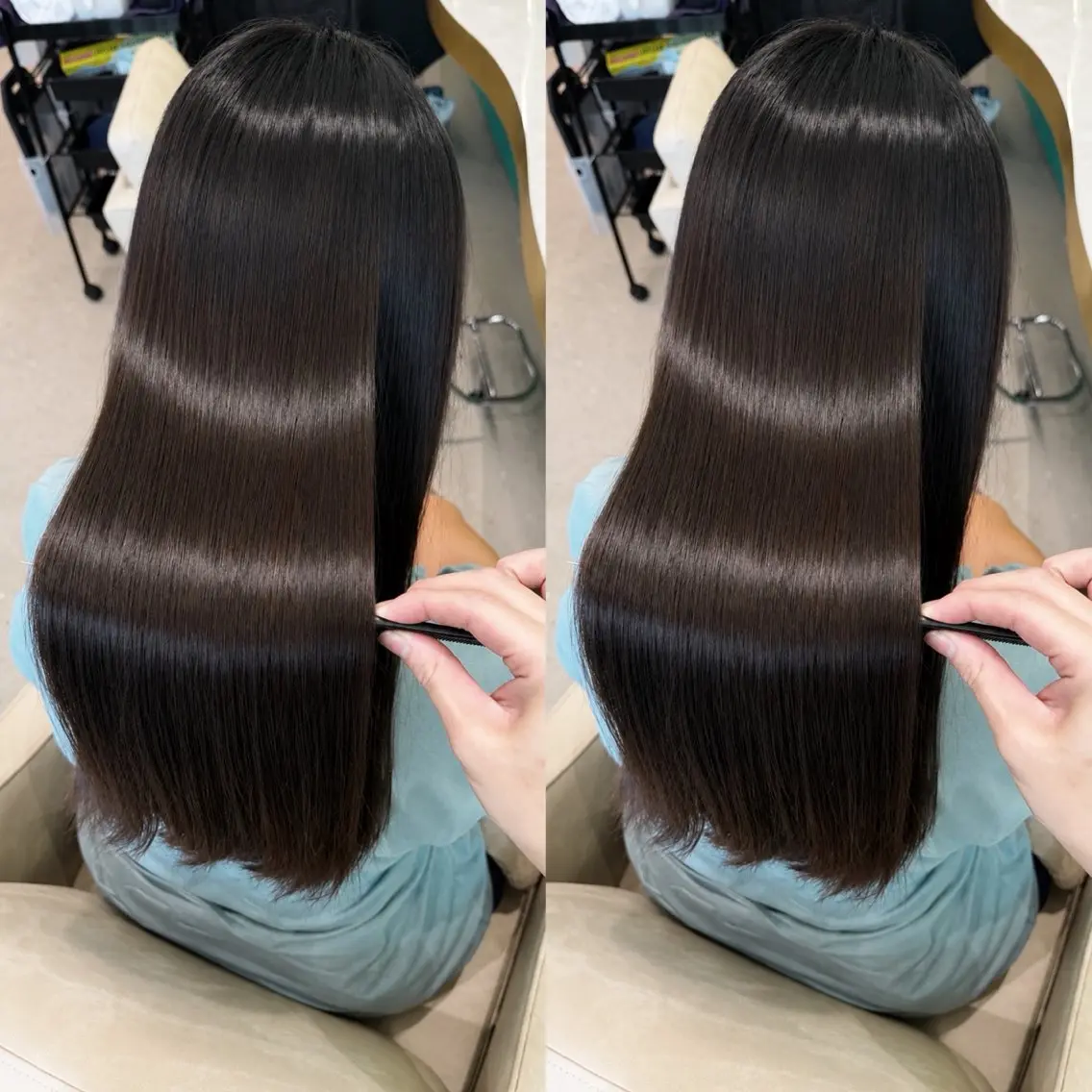 ロング 縮毛矯正 髪質改善/西宮北口/ 植田梨緒のヘアスタイル