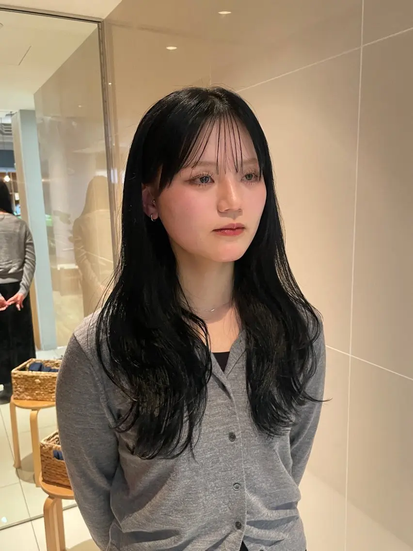 ロング カラー レイヤーカット カット ヘアカラー トリートメント 縮毛矯正/レイヤー 🌙児玉光瑠のヘアスタイル