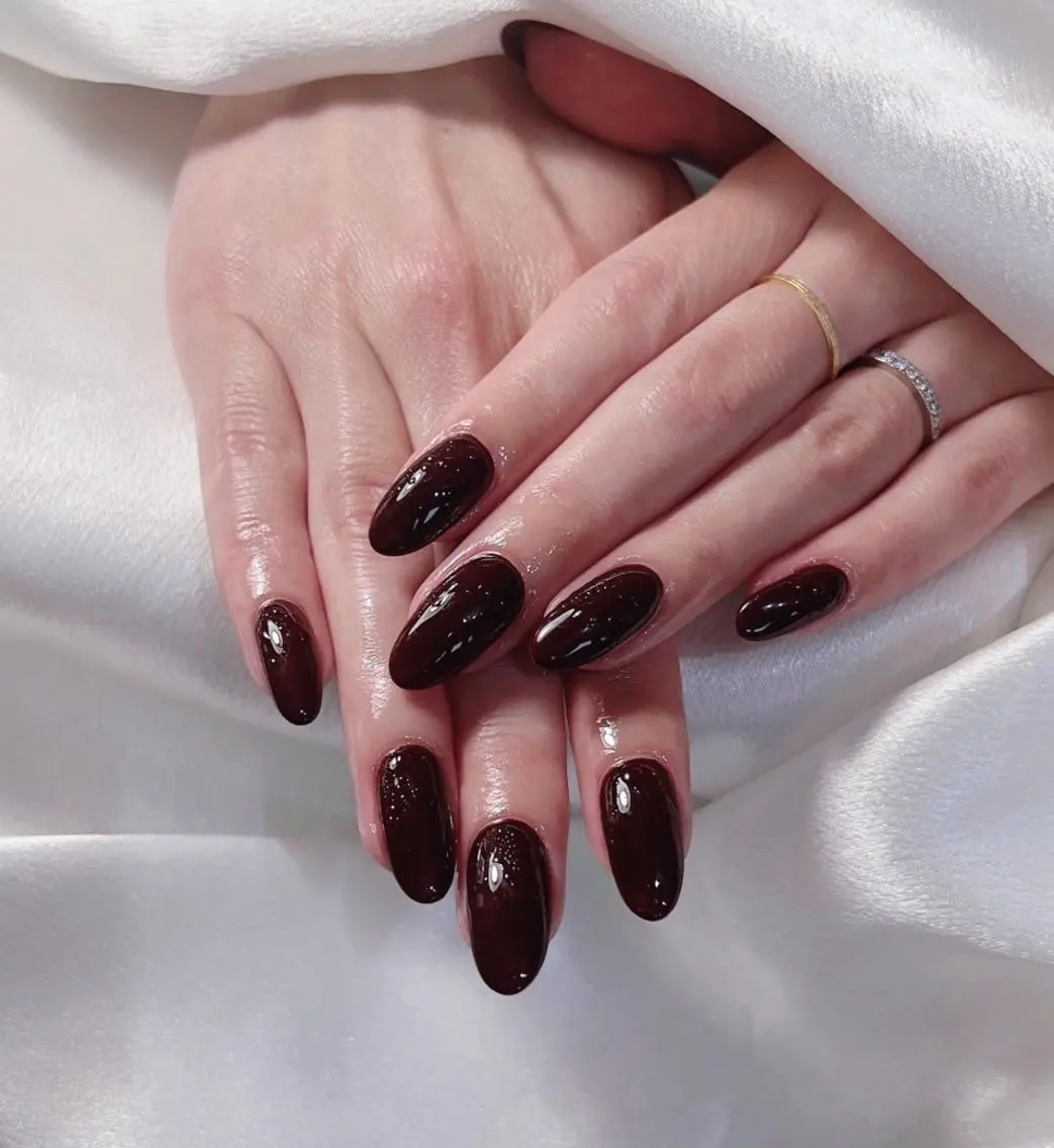 ネイル ボルドー ハンドネイル Sunset Nail 柏のネイルデザイン