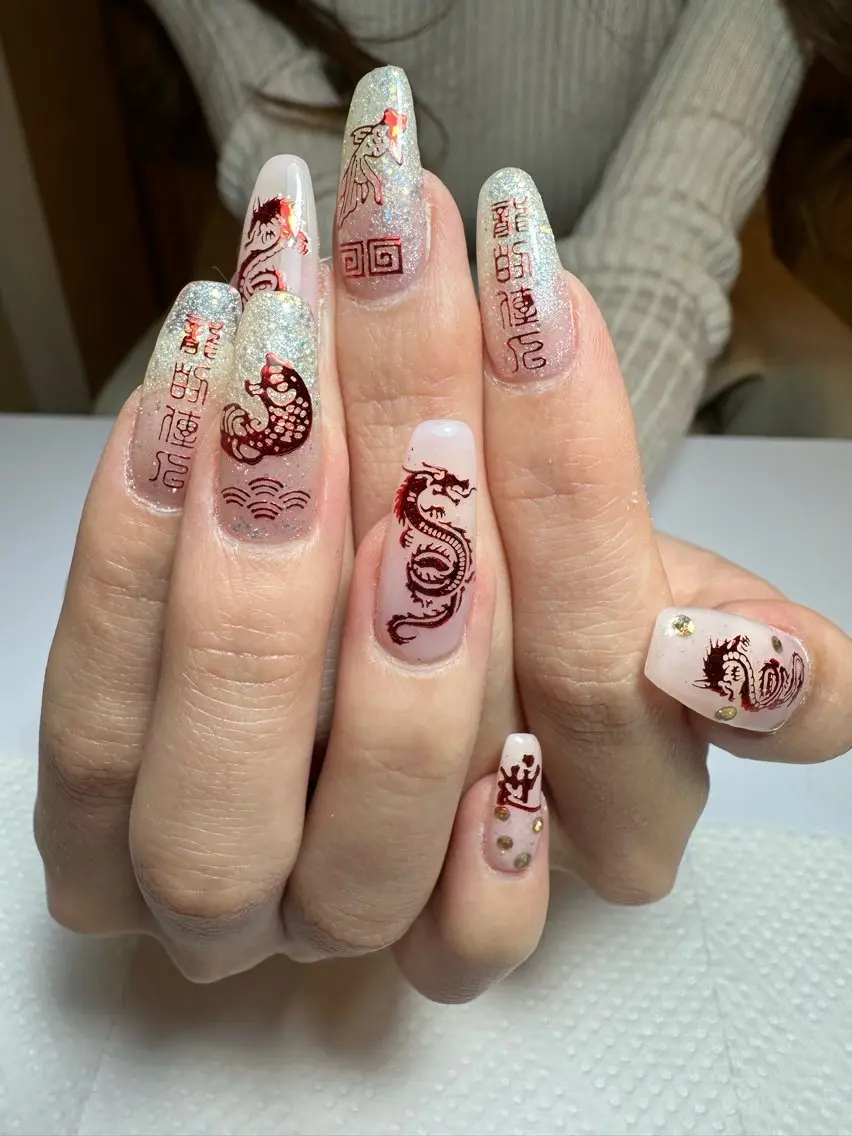 ロング shandy nailのネイルデザイン