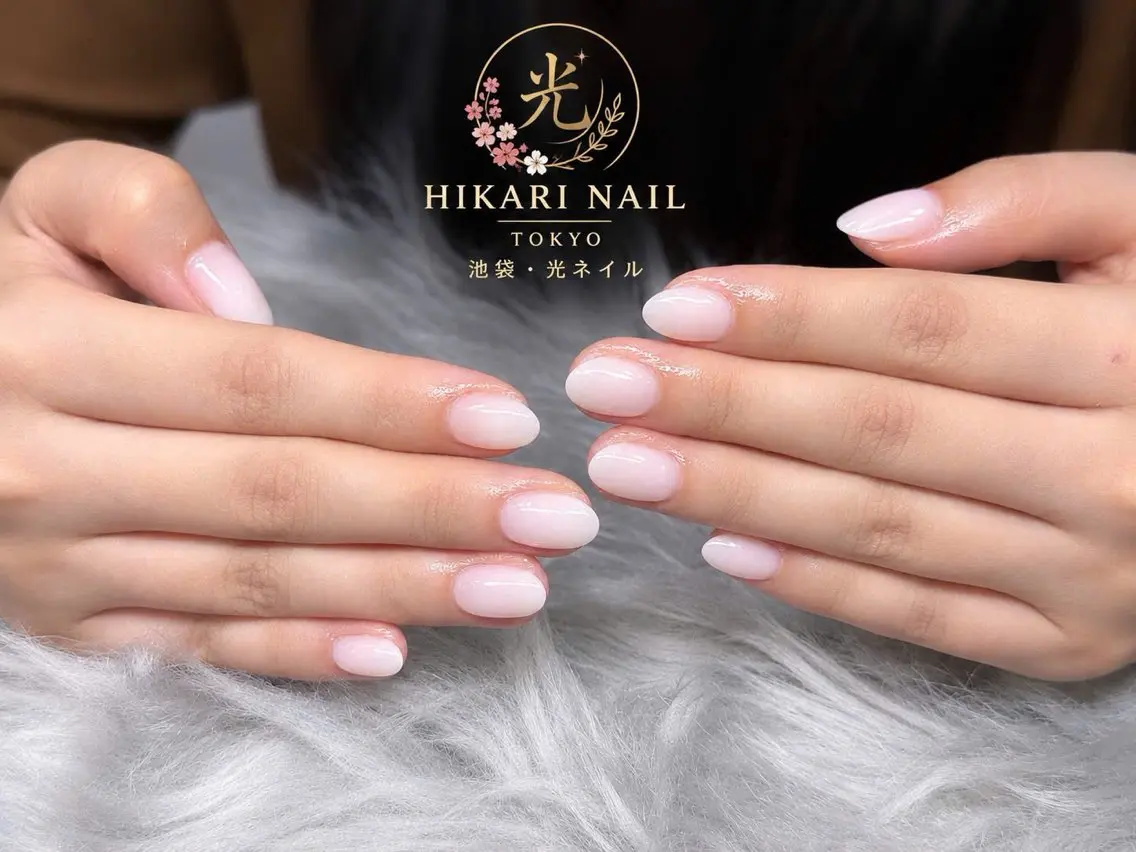 ネイル チークネイル 長さ出し フレンチネイル ガーリー ハロウィン ハンドネイル HikariNail Ikebukuroのネイルデザイン