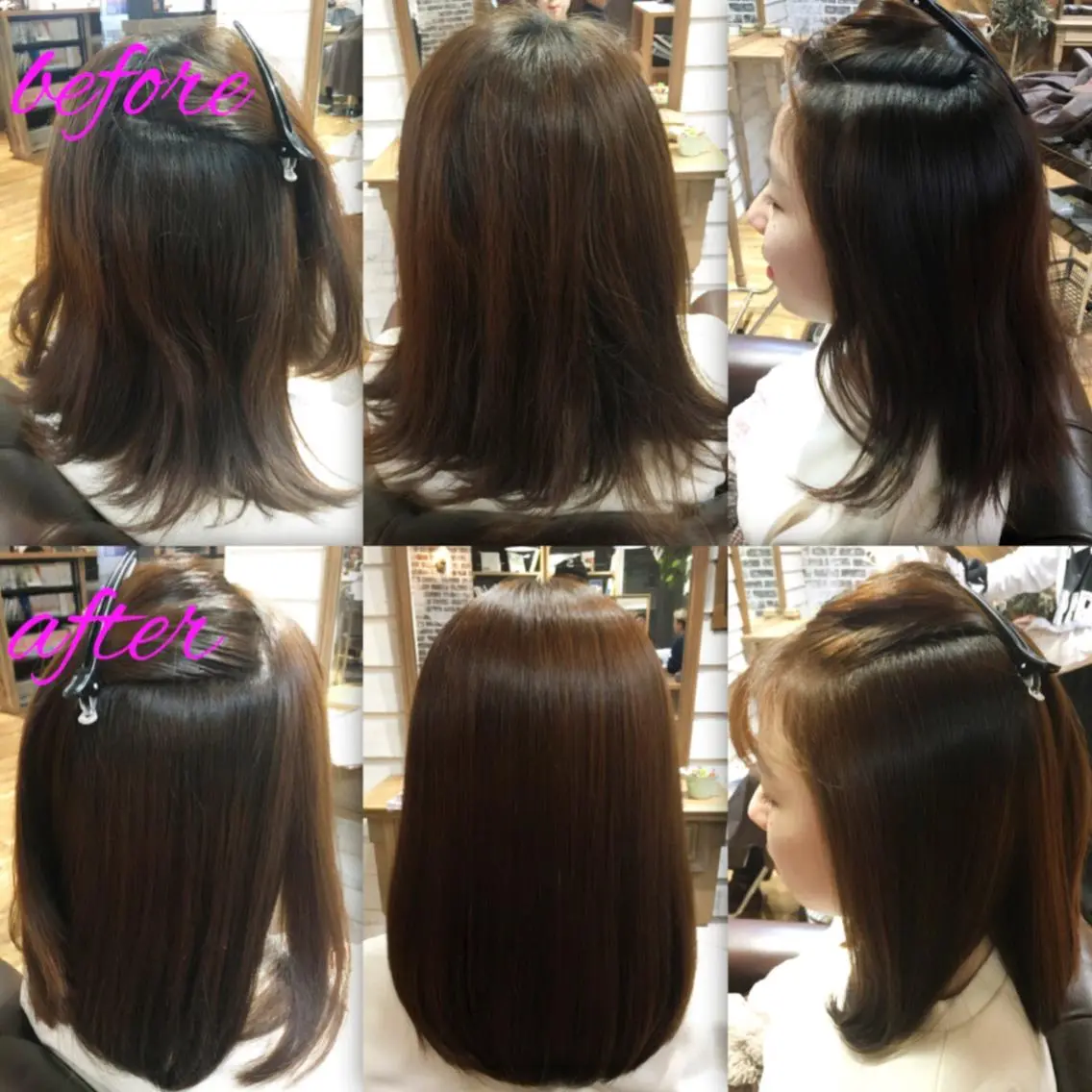セミロング カラー パーマ イルミナカラー ストレートパーマ カット ヘアカラー 縮毛矯正 トリートメント ブリーチ縮毛矯正/ デサキ ショウヘイのヘアスタイル