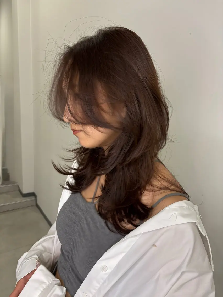 ミディアム カット ヘアカラー トリートメント 篠原　誠也 海外・エクステのヘアスタイル