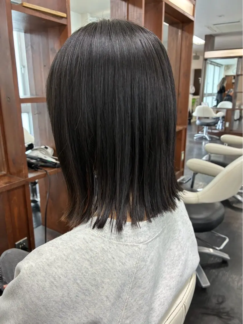 ミディアム ボブ カット 桝田 友美のヘアスタイル