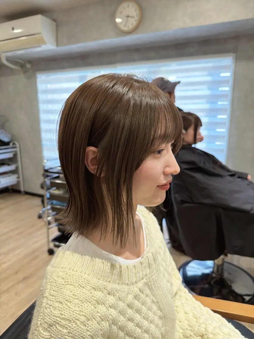 ショート カラー カット ヘアカラー トレンド透明感カラー ☘️大貫 昂涼🐹のヘアスタイル