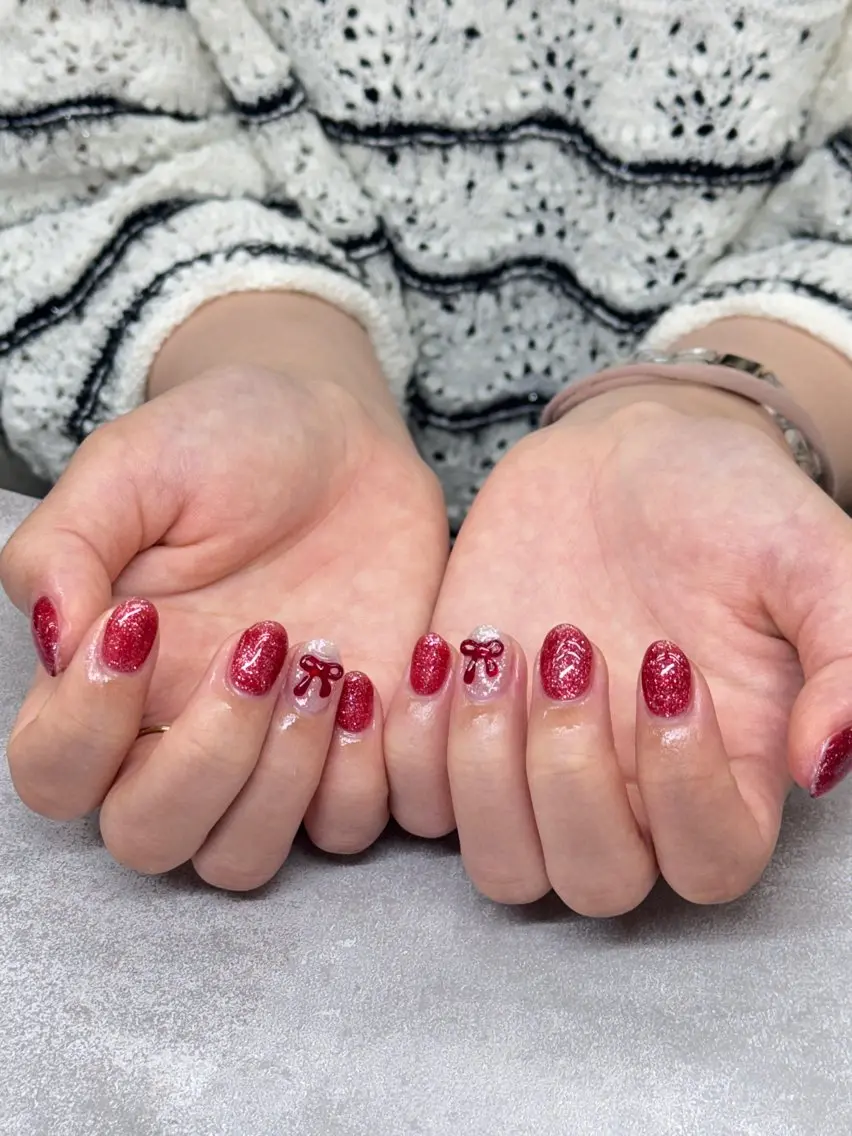 ネイル アートネイル オーロラネイル チークネイル 長さ出し フットネイル ハンドネイル Hazuki nailのネイルデザイン