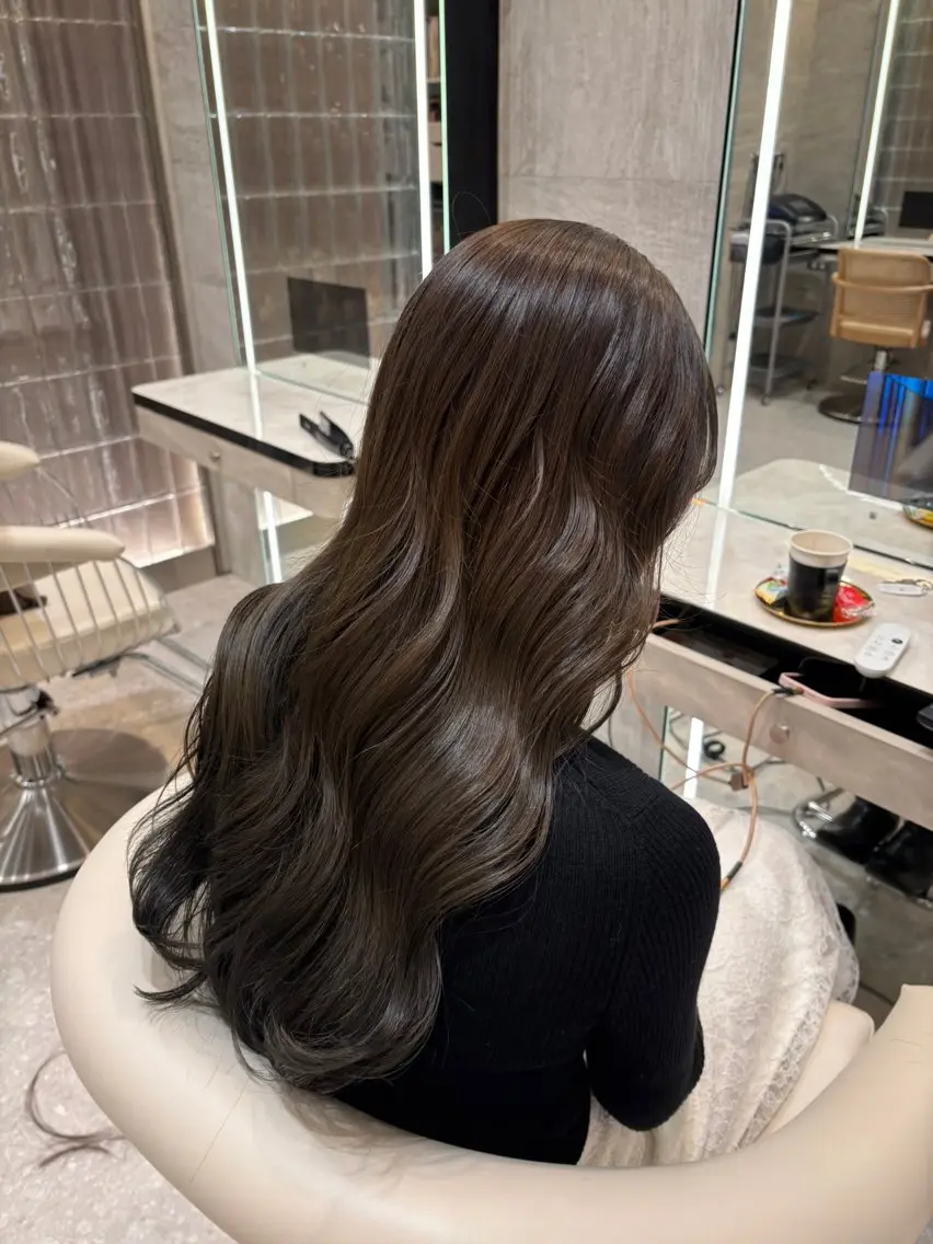 ロング カット ヘアカラー トリートメント mao/髪質改善 /うる艶カラーのヘアスタイル