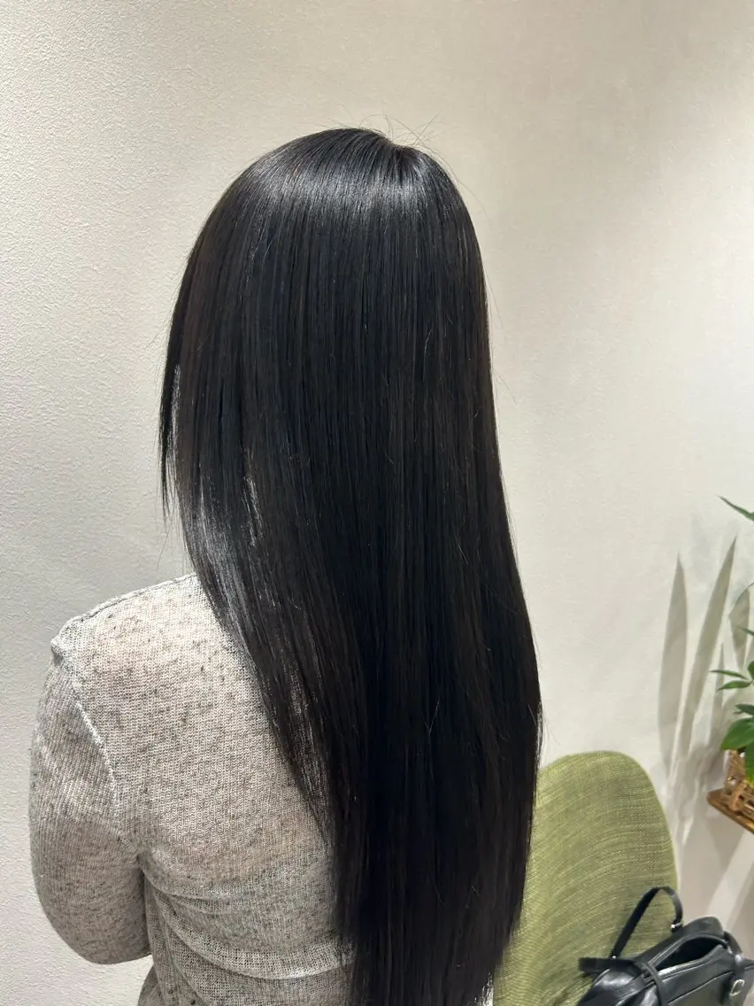 ロング くせ毛 髪質改善 縮毛矯正 alotta 可児のヘアスタイル