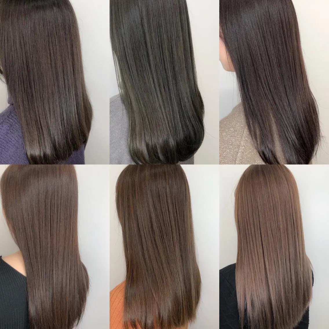 セミロング カラー 髪質改善 トリートメント 【透明感、艶髪】西村 有司のヘアスタイル