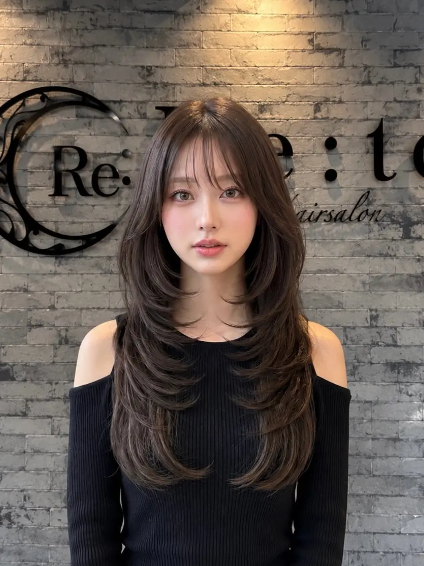 ロング 韓国レイヤー🩶🌙 Ryoseiのヘアスタイル