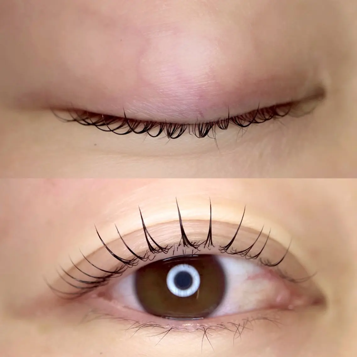 マツエク・マツパ ナチュラル パリジェンヌラッシュリフト まつげパーマ 一重×まつ毛パーマ 表参道eyelist KONOMIのマツエク・マツパデザイン