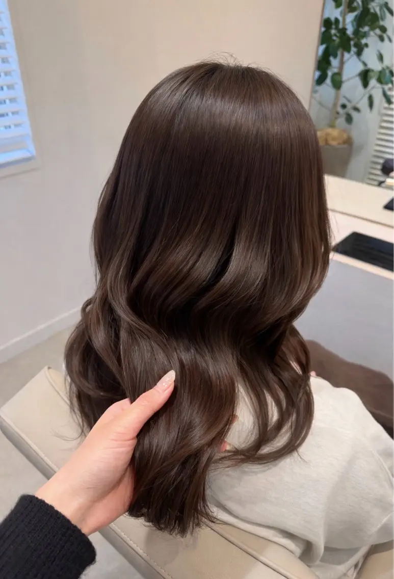 セミロング ヘアカラー トリートメント 🤍恵比寿/透明感/ 小顔カット🤍アズサのヘアスタイル