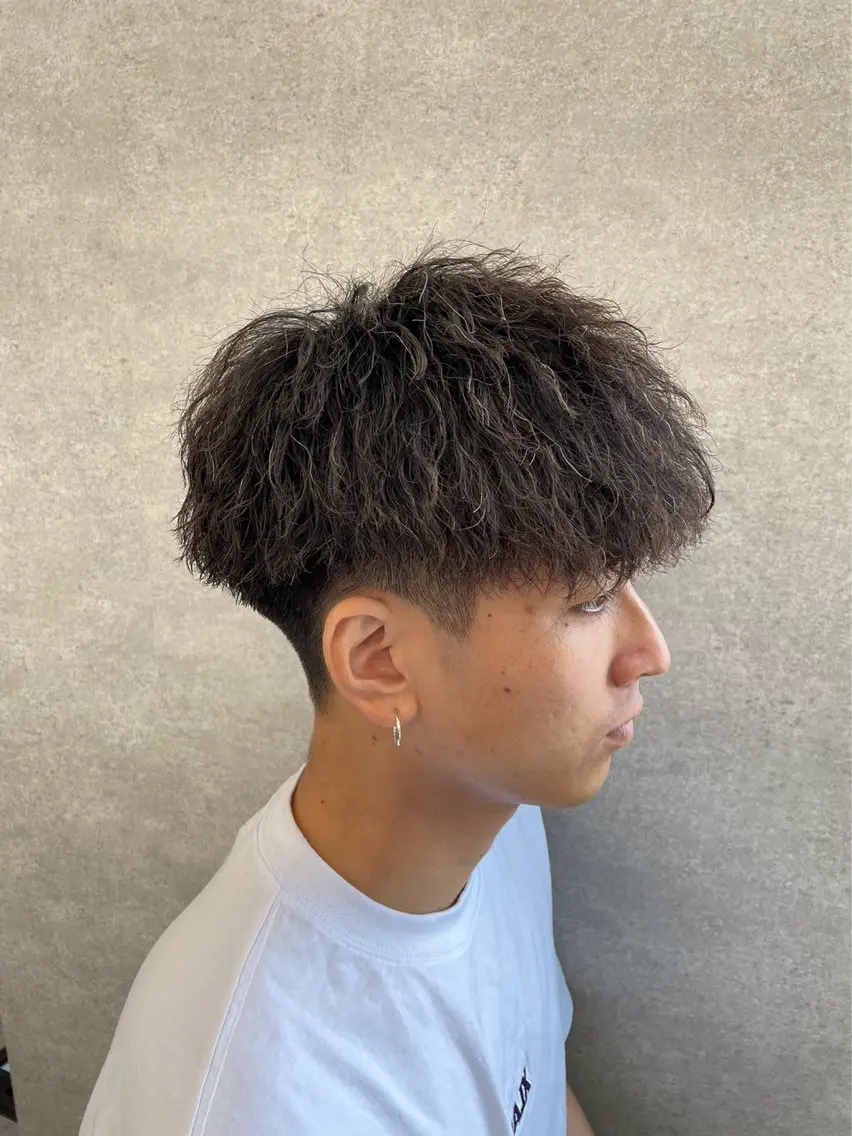 パーマ メンズ カット パーマ トリートメント ヘッドスパ ヘアセット イケメン製造機 🔥上原沙羅🔥のヘアスタイル