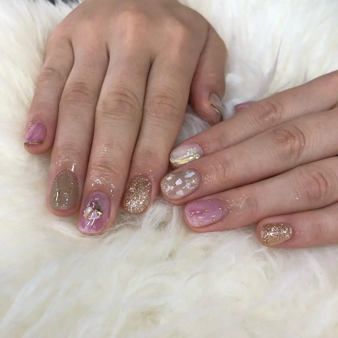 ネイル ニュアンスネイル ピンク ハンドネイル ëmma nail_ by chulaのネイルデザイン