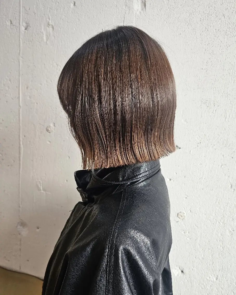 ショート カット トリートメント Ayu🐾縮毛矯正/ ブリーチ無しカラーのヘアスタイル