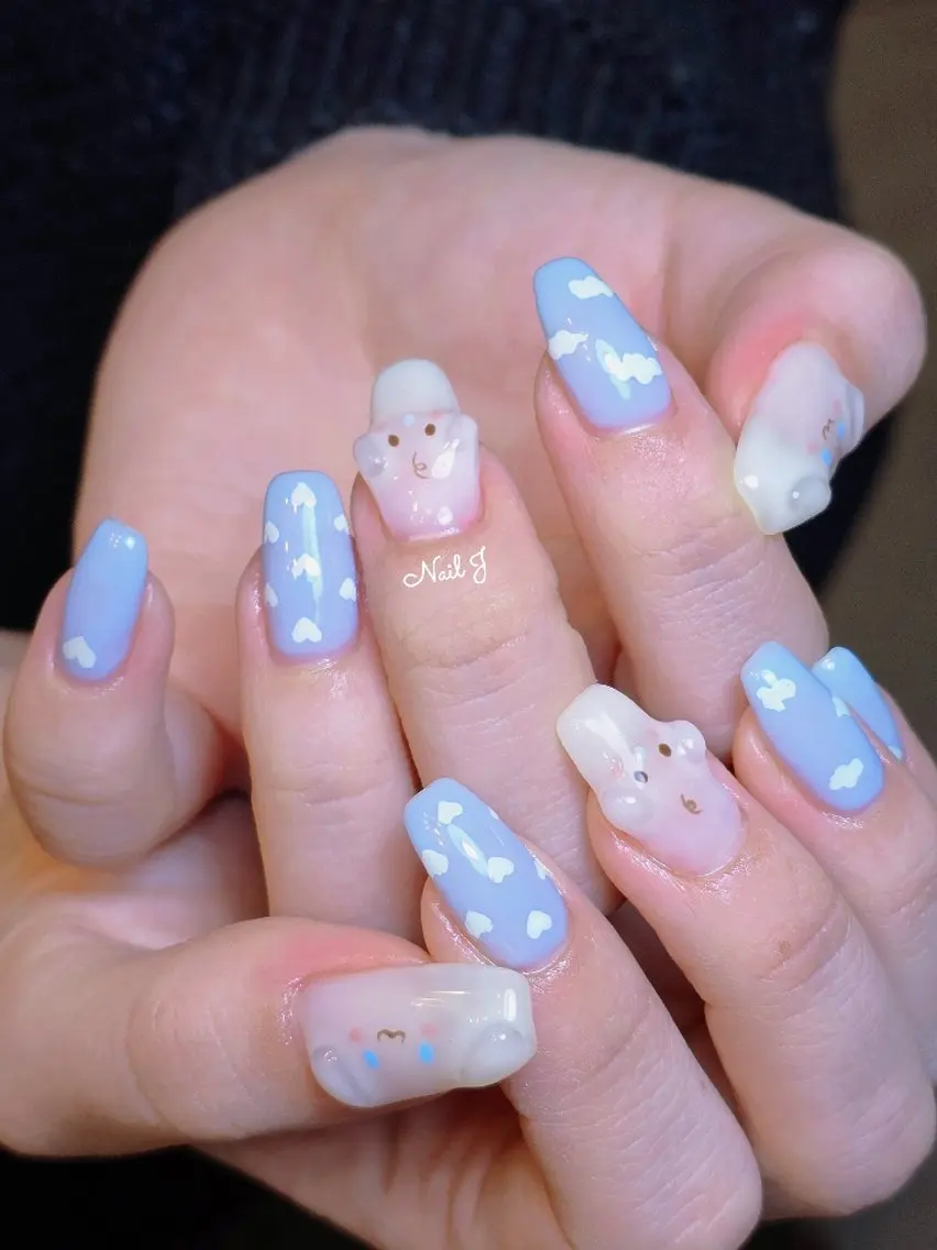 ネイル 韓国ネイル 冬ネイル ハンドネイル Nail Jのネイルデザイン