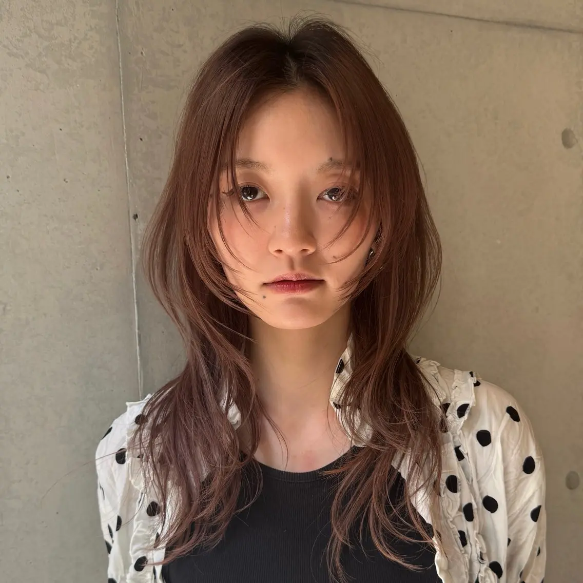 ロング カラー カット ヘアカラー だいち/ブリーチ/ レイヤーカットのヘアスタイル