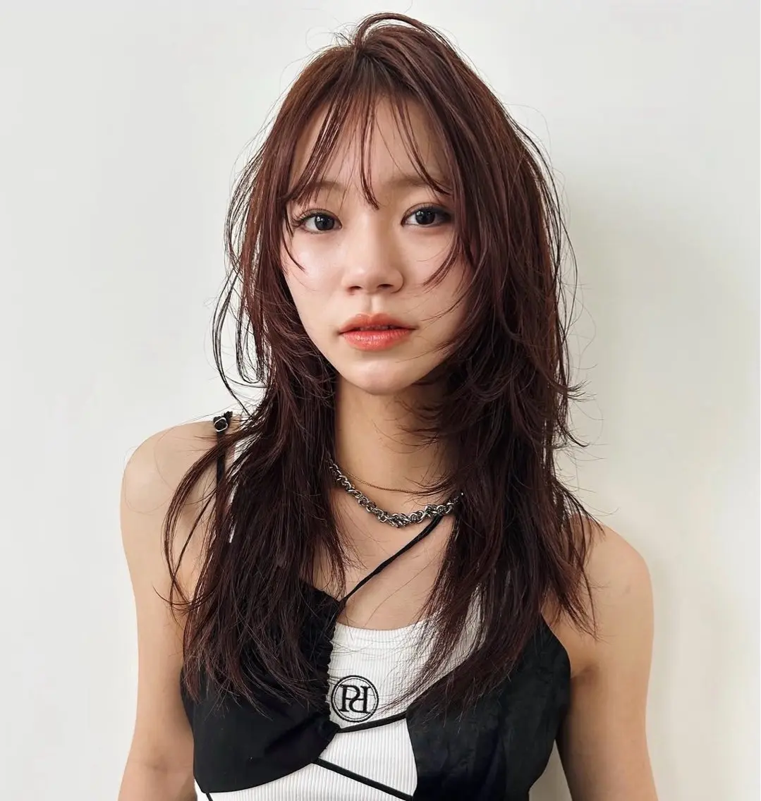 セミロング ARCHE 南堀江 モデルレッスンのヘアスタイル