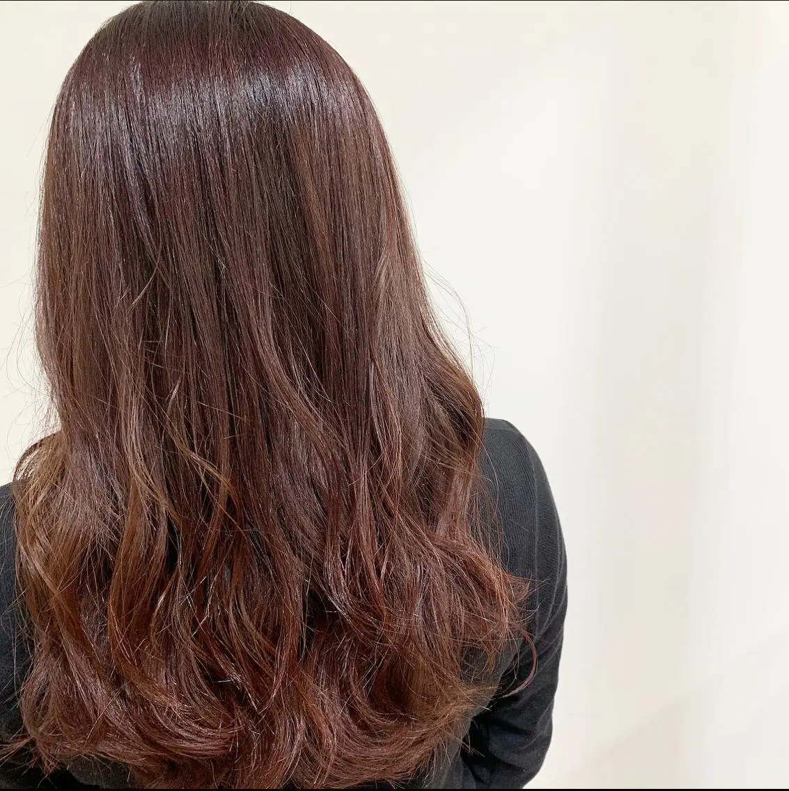 ロング カラー ヘアカラー トリートメント あべ ゆうかのヘアスタイル