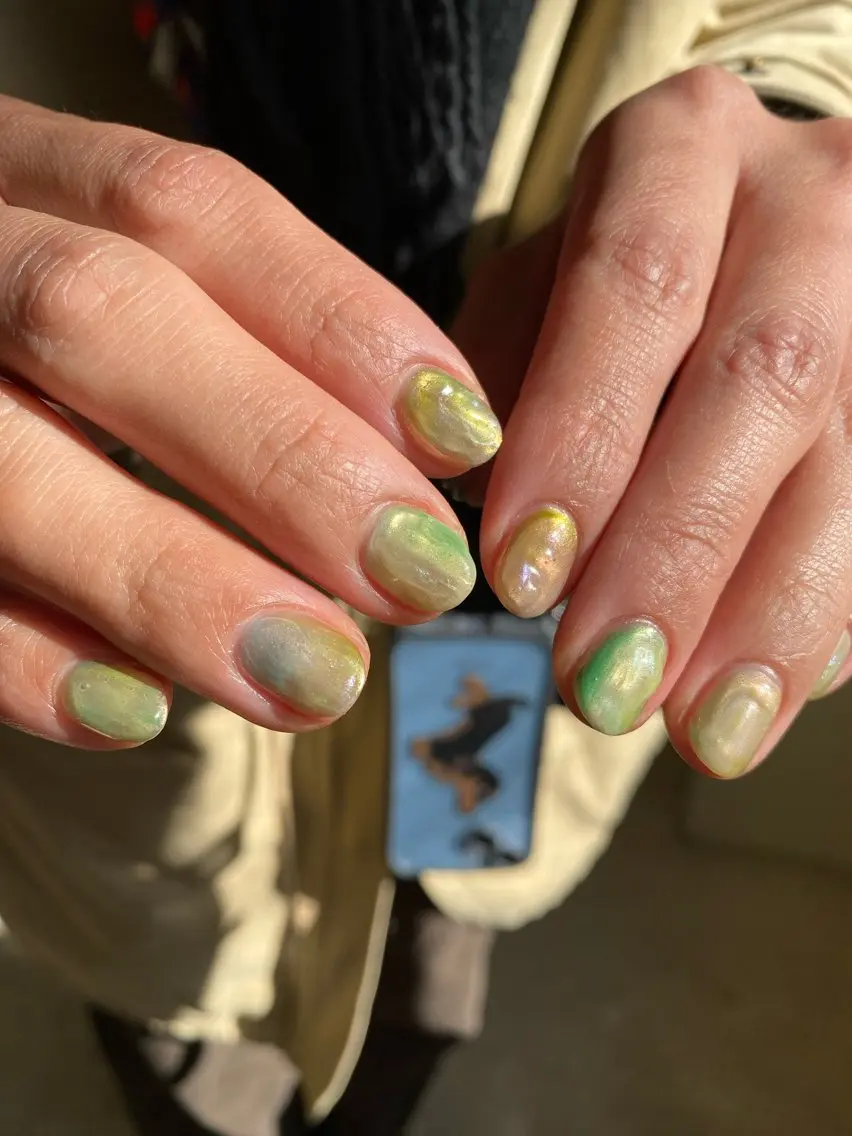 ネイル ジェルネイル マグネットネイル 持ち込み ニュアンスネイル ワンカラーネイル ハンドネイル 草加ニュアンスネイル 🌚hersのネイルデザイン
