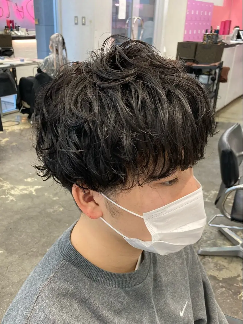 カラー パーマ メンズ カット パーマ ヘアセット yukiho❤️ GAUDI 池袋のヘアスタイル