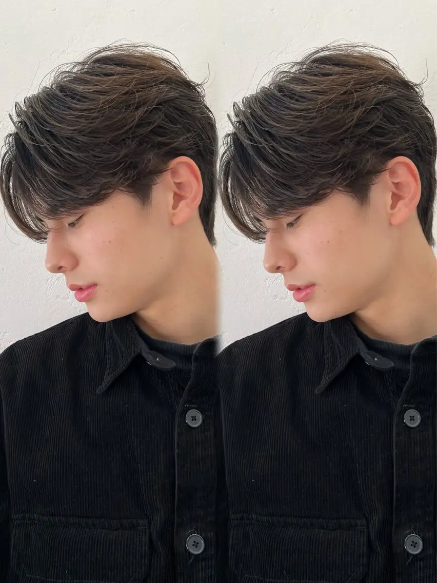 【🔷メンズ限定:フェザーパーマ50%OFF】カット➕フェザーパーマ➕ナノケラチントリートメントの写真