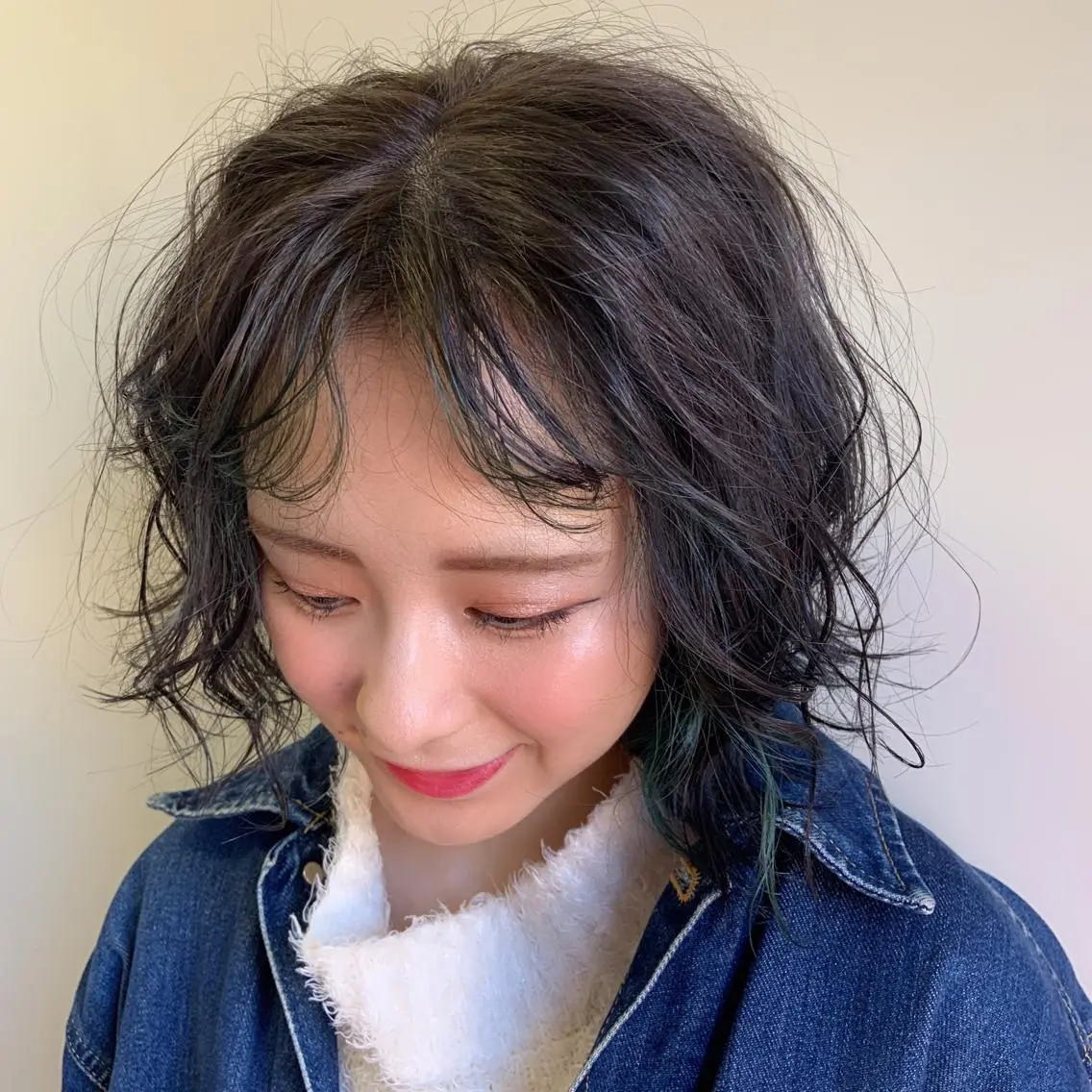 ショート カット ヘアカラー 韓国✖️網紅🖤 パーマYURIYAのヘアスタイル
