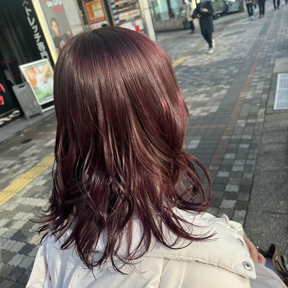 セミロング カラー 乾かすだけで美髪✨ 髪質改善専門/鈴木遼のヘアスタイル