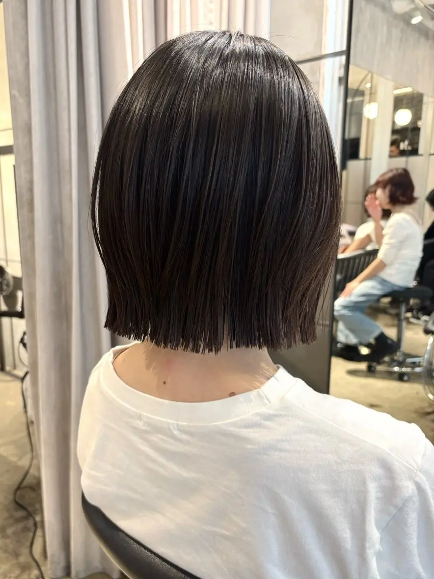 ショート カット 縮毛矯正 西田  美侑/ 前髪・顔周りカットのヘアスタイル
