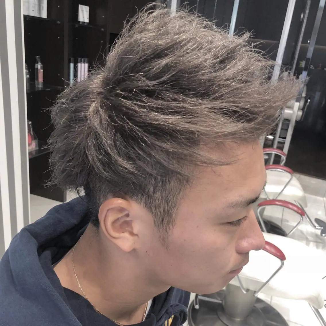ショート カラー メンズ カット ヘッドスパ Lumiere 鈴木翔平のヘアスタイル