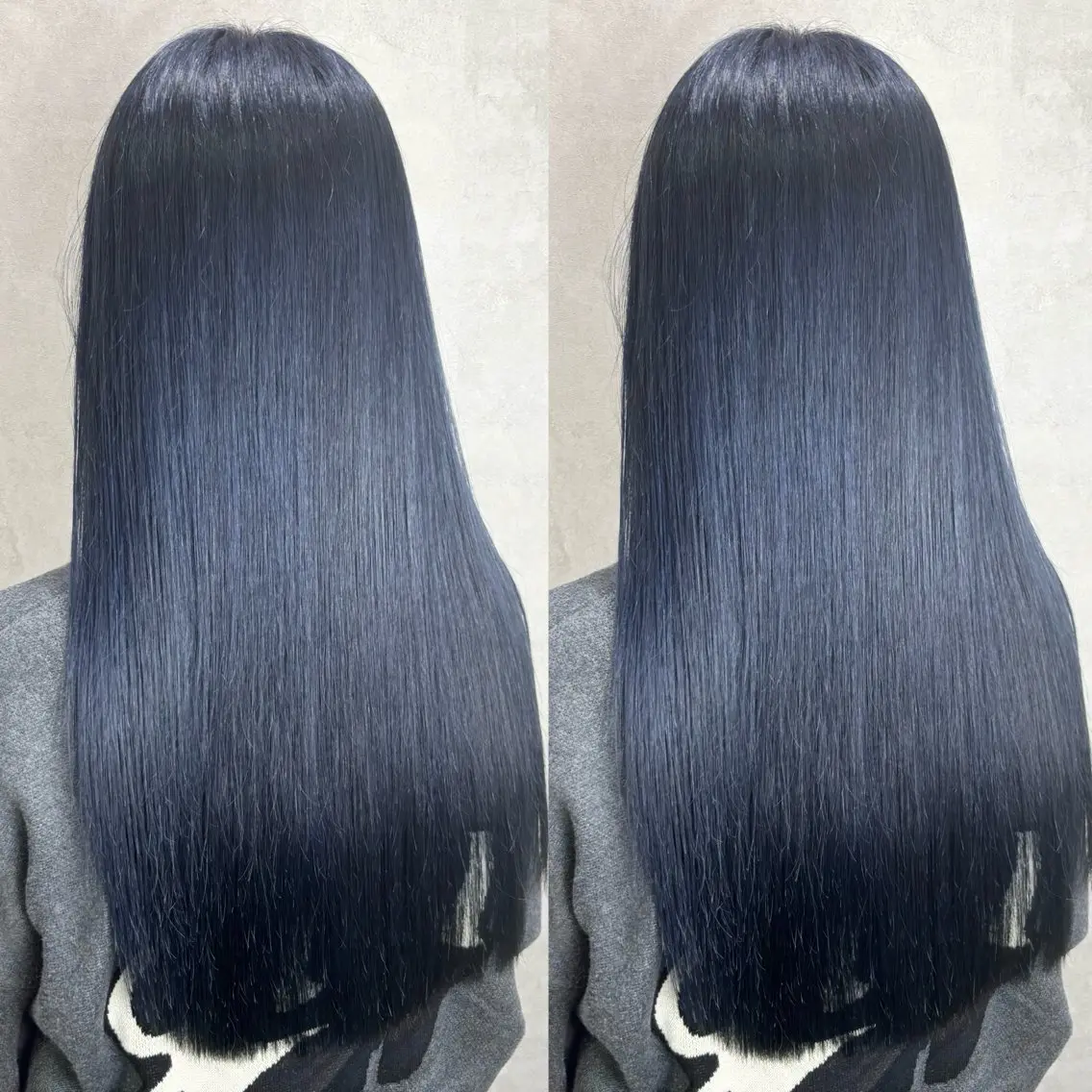 ロング カラー ブリーチ ブルーカラー 縮毛矯正 Rin♡透明感ピンク 🎀白肌ラベンダーのヘアスタイル