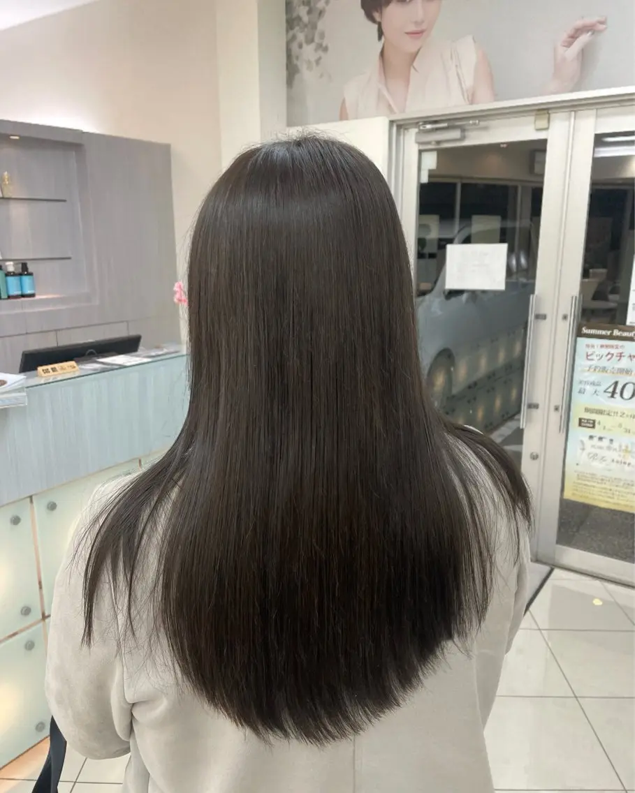 ロング カラー ヘアカラー トリートメント 盛れる韓国ヘア🩰/ ワンホンヘア/華のヘアスタイル