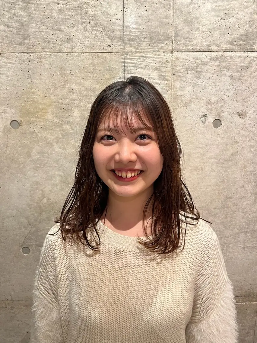 セミロング パーマ セミロングパーマ パーマ «料金🆓カット モデル»キリ🌿のヘアスタイル