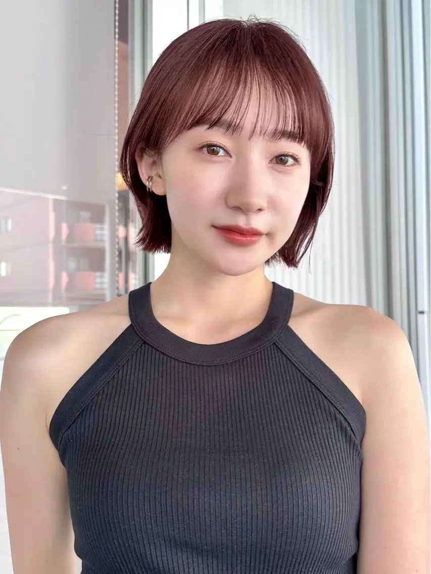 ショート カラー 越後 遥/ 透明感カラー🪞🤍のヘアスタイル