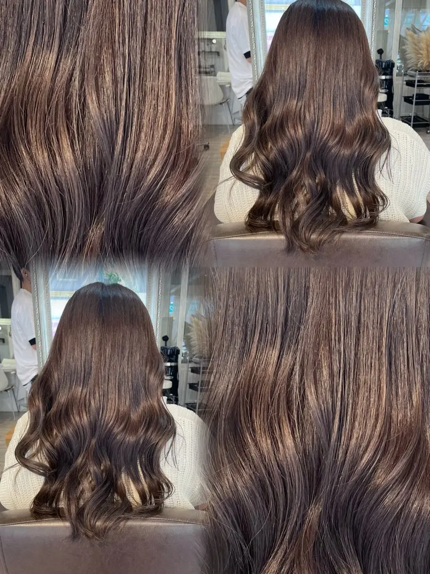 ロング カット ヘアカラー 千野 優由のヘアスタイル