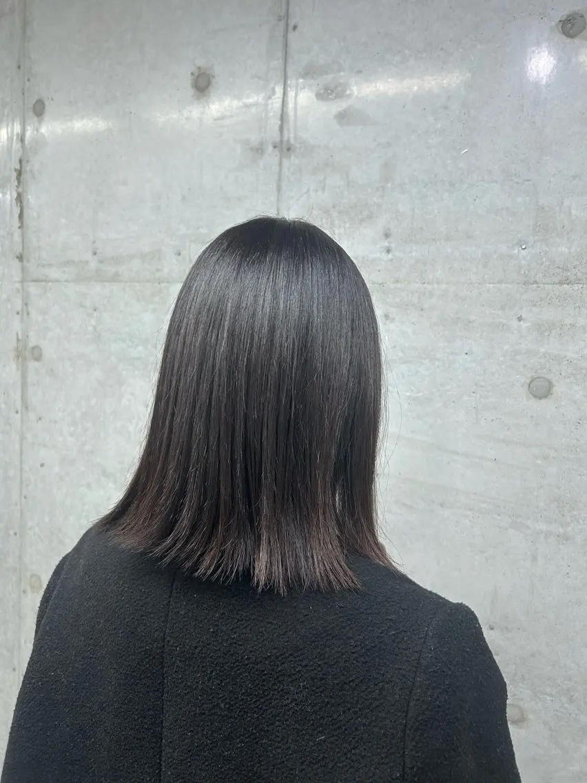 ミディアム ハイトーン×艶カラー 🤍MIZUKIのヘアスタイル