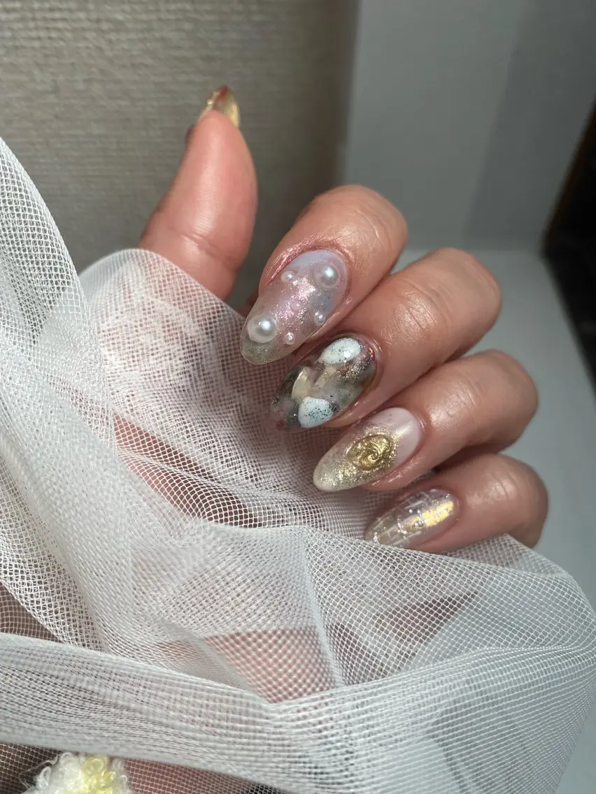 ネイル 持ち込み ニュアンスネイル i yukiのネイルデザイン