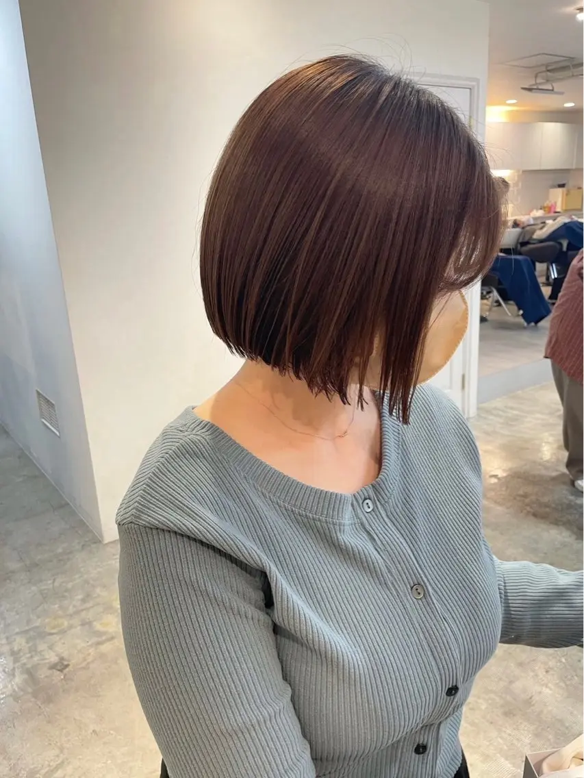 bob cut✂️➕2ステップトリートメント🫧の写真