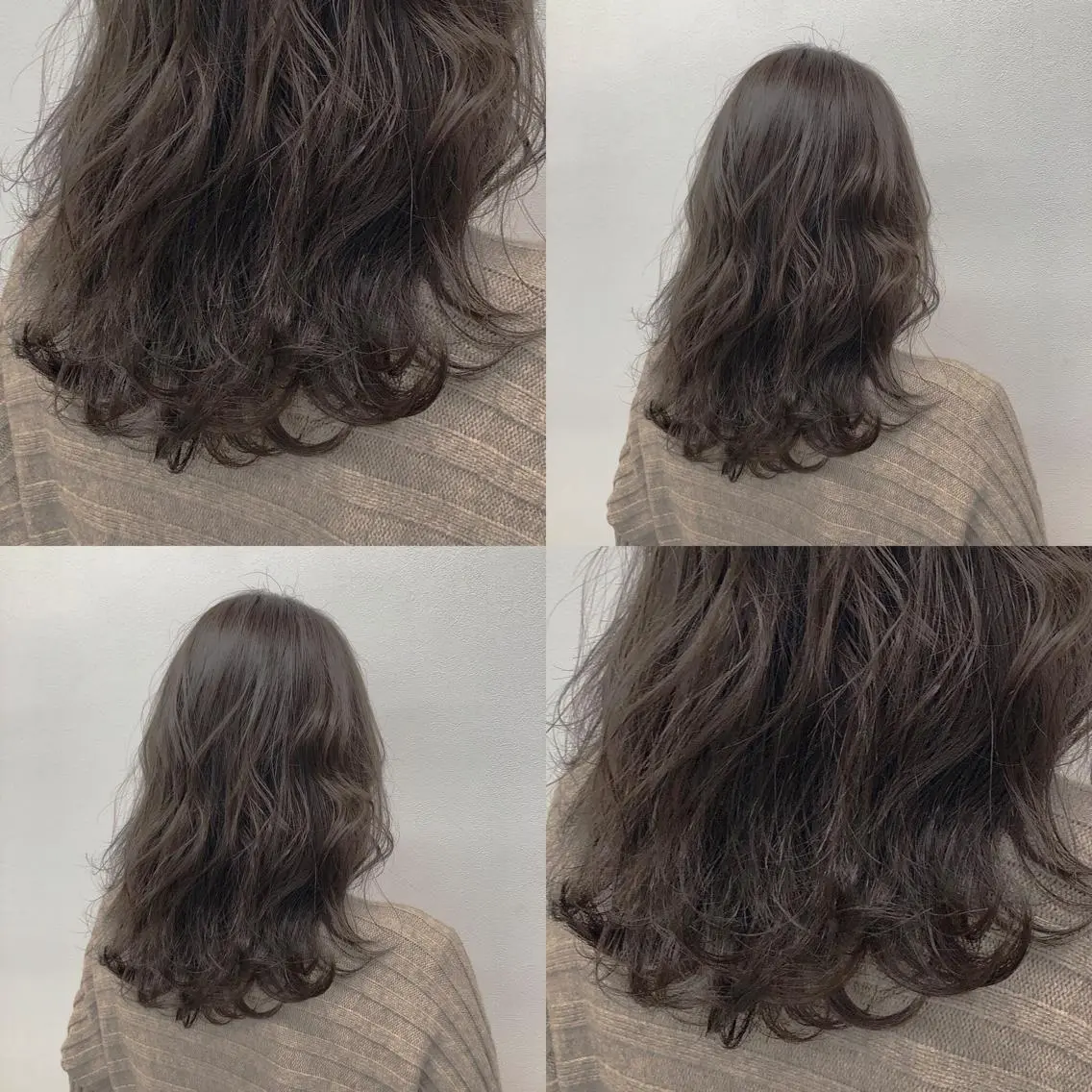 セミロング カラー パーマ ヘアアレンジ メンズ キッズ 上品＆韓国風 🥀海心🥀のヘアスタイル