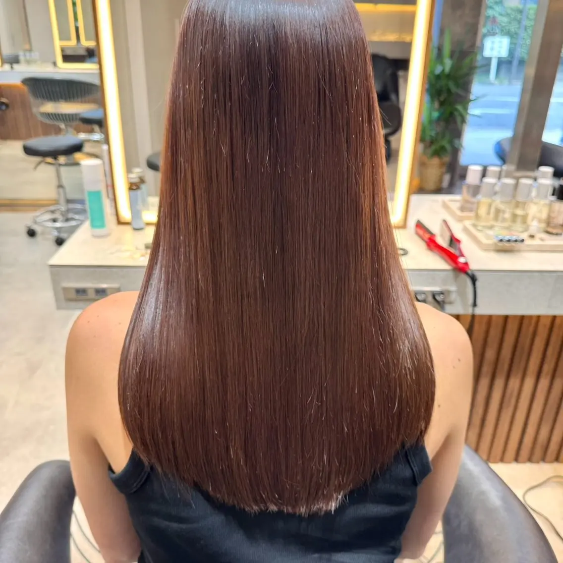 セミロング ヘアカラー トリートメント Lond Loire 門前仲町駅 徒歩3分のヘアスタイル
