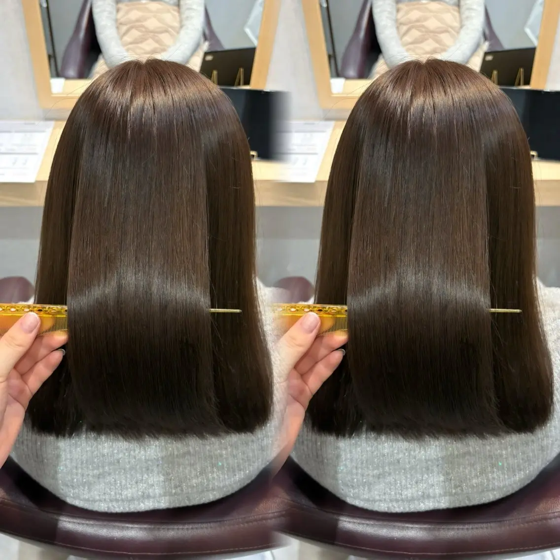 セミロング カラー カット ヘアカラー 透明感/チョコカラー 💍TAMA💍のヘアスタイル