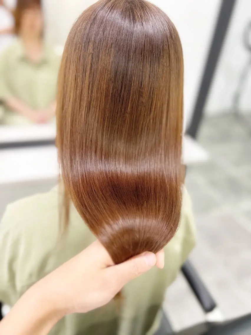 💁🏻♂️💁🏻♀️縮毛矯正+カット+3STEPトリートメント✂️の写真