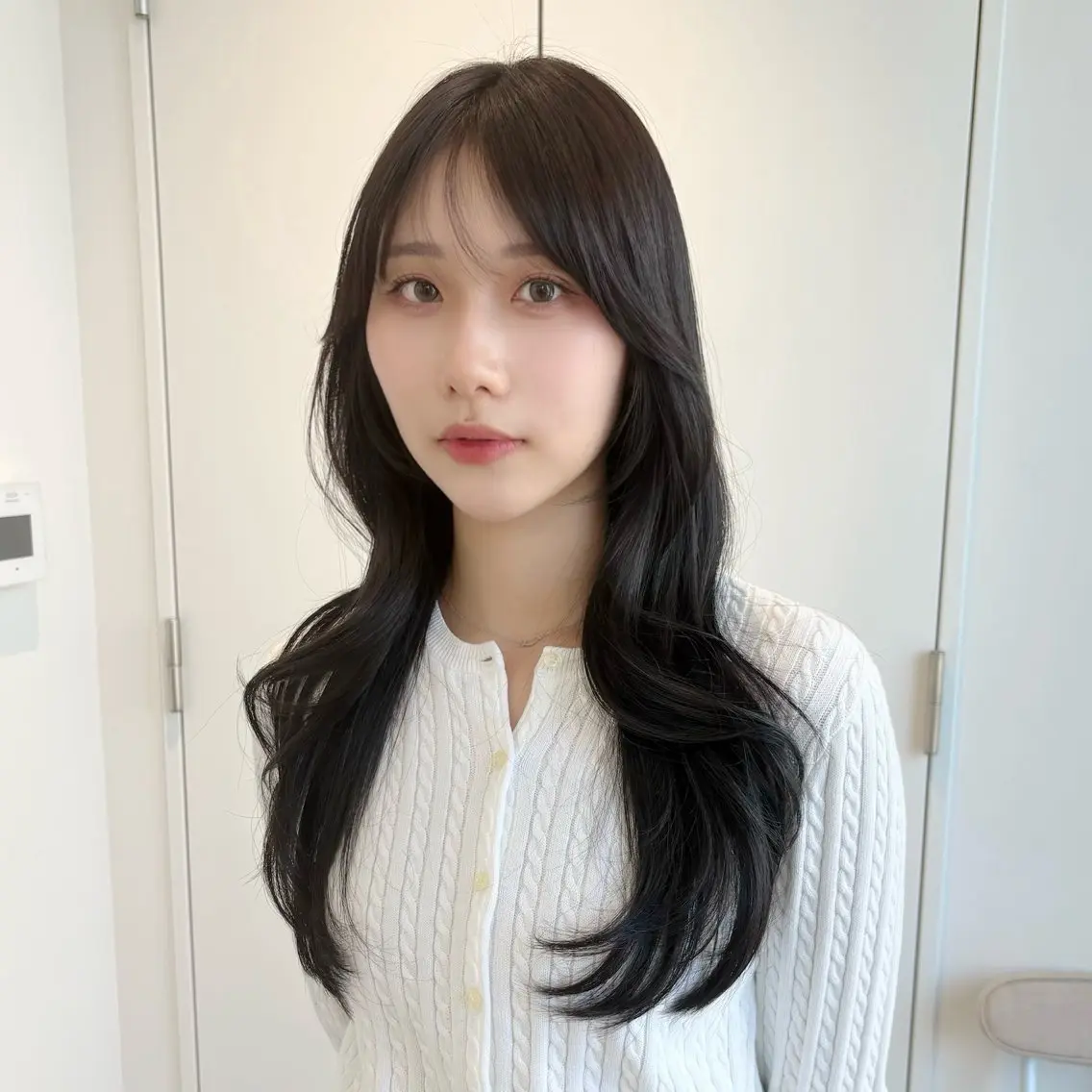 ロング カラー 韓国風ヘア レイヤーカット トリートメント カット トリートメント ツヤ髪♡ 佐取歩のヘアスタイル