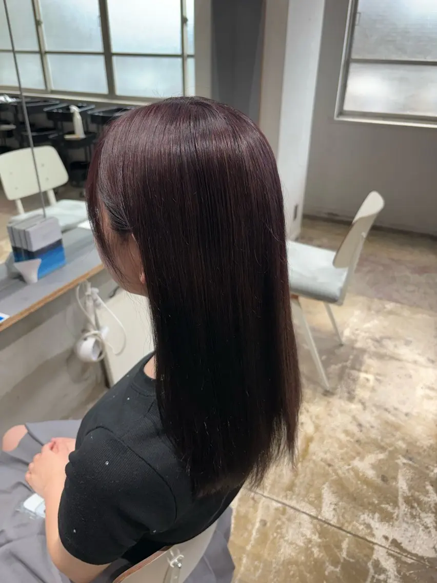 ミディアム カラー ブリーチ ヘアカラー 玉置七海✨ ／透明感／髪質改善のヘアスタイル