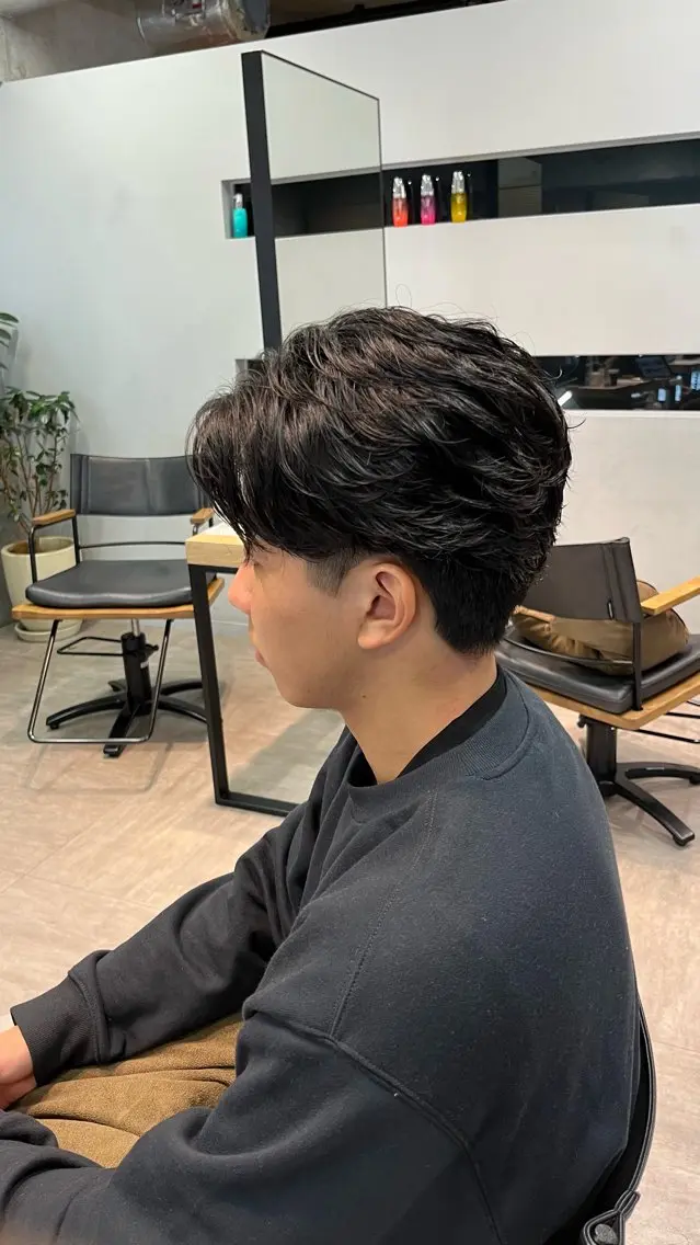メンズ メンズカット パーマ飯野友喜のヘアスタイル