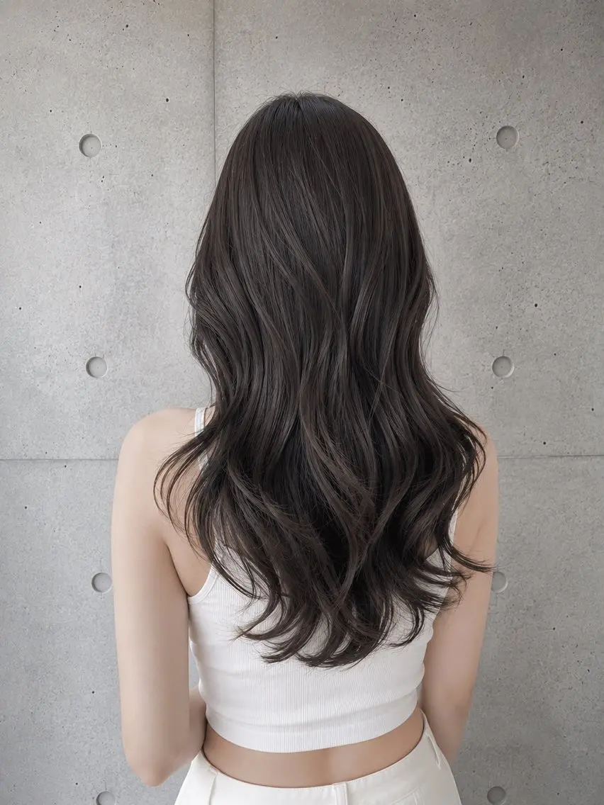 セミロング カラー ヘアアレンジ 透明感カラー グレージュ くびれヘア 顔まわりレイヤー ハッシュカット カット ヘアカラー トリートメント 🌫️大人韓国ヘア 🌫️naoyaのヘアスタイル