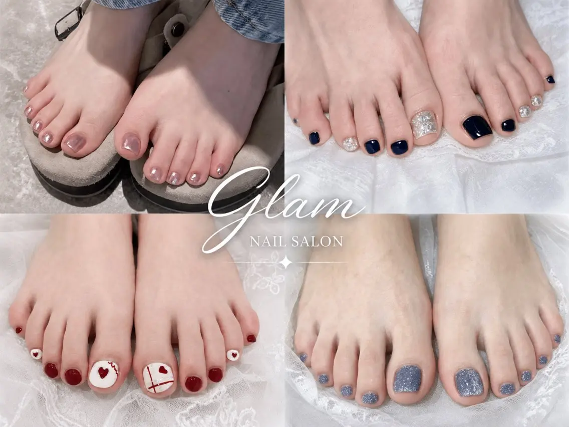 ネイル エツメ💅 長さ出し🎀デザインのネイルデザイン